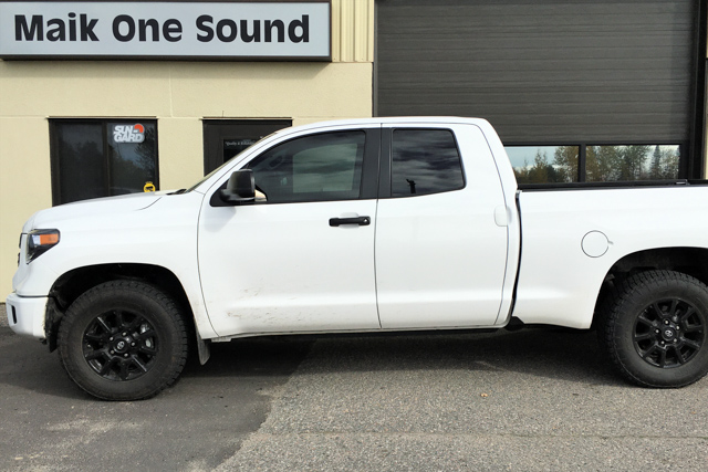 Toyota 2019 Tundra with professional window tint in North Bay
